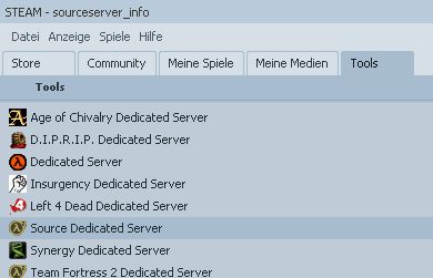 Installation des Servers